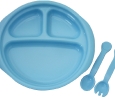 3-compartment Feeding Plate